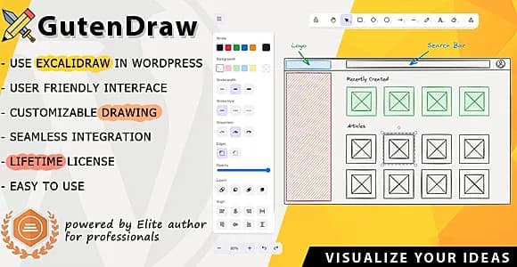 GutenDraw - Visualize Ideas with Excalidraw WordPress Plugin