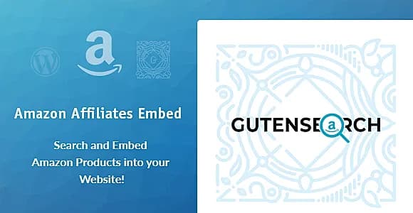 GutenSearch -  Amazon Affiliates Products Search and Embed