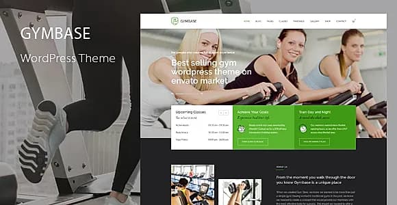 GymBase WordPress Theme
