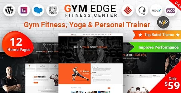 GymEdge WordPress Theme