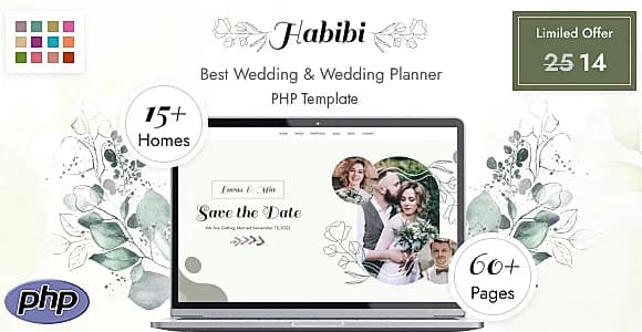 Habibi - Wedding & Wedding Planner PHP Template