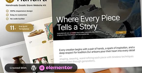 Handira - Handmade Goods Elementor Template Kit
