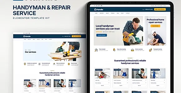 Handle - Handyman & Repair Service Elementor Template Kit