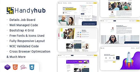 Handyhub HTML - A service finder listing template