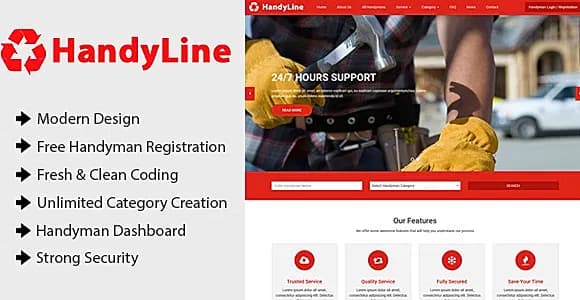 Handyline - Handyman Listing Directory CMS