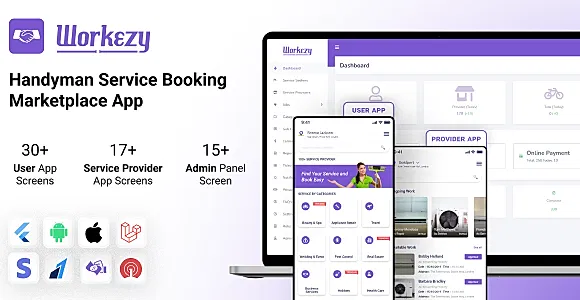 Handyman service booking marketplace flutter app