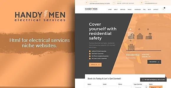 HandyMen - Electrical Services HTML Template