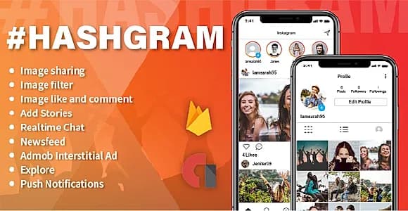 HashGram - Android Photo and Video sharing App