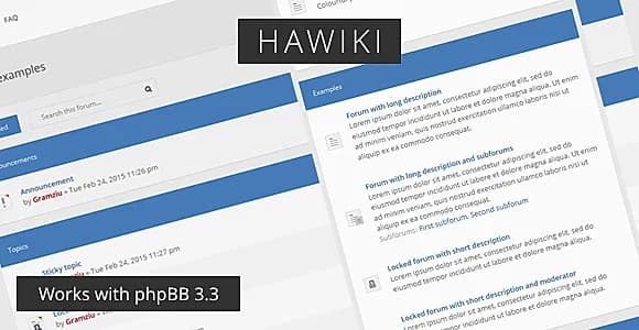 Hawiki - Forum Theme