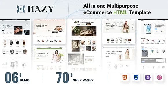 Hazy - Multipurpose eCommerce HTML Template