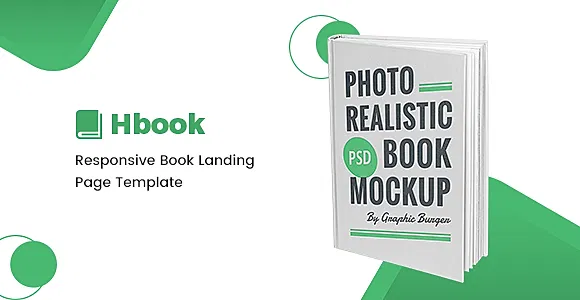 Hbook - Book Landing Page HTML Template