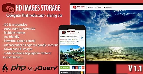 HD Images Storage - Viral Media Script