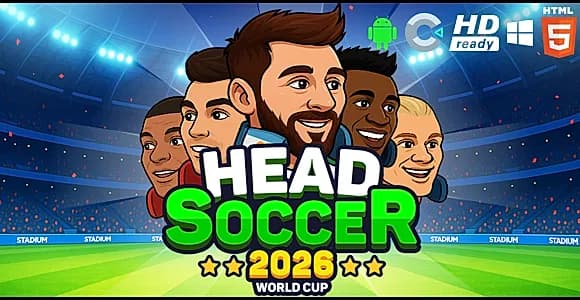 Head Soccer 2026 World Cup HTML5 Game Construct 3