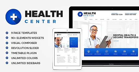 HealthCenter - Medical WordPress Theme WordPress Theme