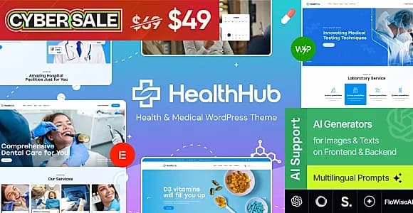 HealthHub WordPress Theme