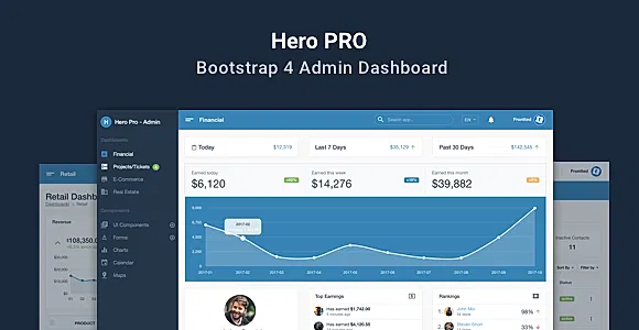 Hero PRO - Bootstrap 4 Admin Dashboard Theme