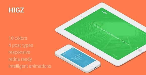 Higz — Simple Responsive Ghost Theme