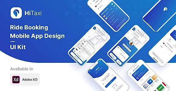 HiTaxi - Adobe XD UI Kit for Mobile App