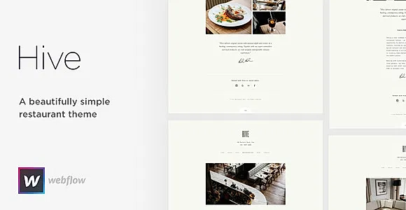 Hive - Restaurant & Cafe Webflow Template