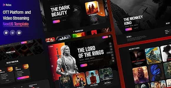 Holaa - OTT Platform and Video Streaming React NextJs Template