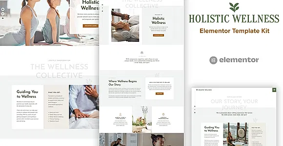 Holistic Welness - Alternative Health Elementor Template Kit
