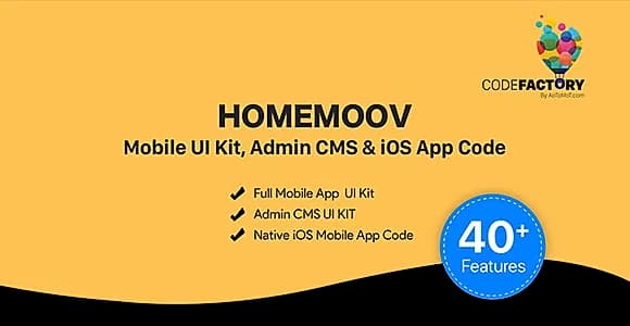 HOMEMOOV - Mobile UI Kit, Admin CMS & iOS App Code