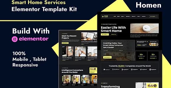 Homen - Smart Home Services Elementor Template Kit