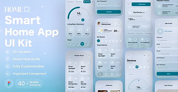 HomeQ - Smart Home App UI Kit