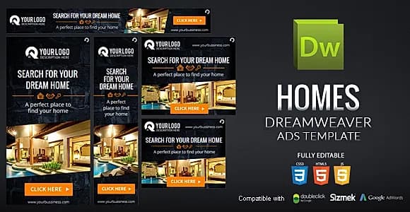 Homes Dreamweaver Ads Template