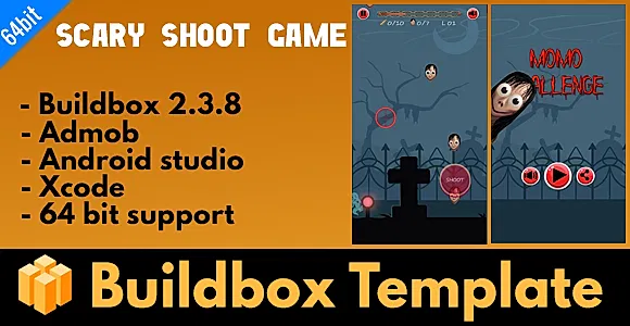 Horror Game shooting - Buildbox 2.3.8 Template