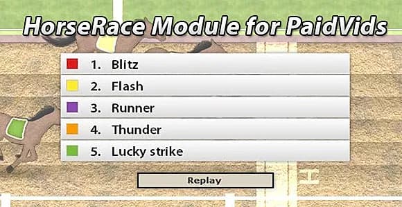 HorseRace module for PaidVids