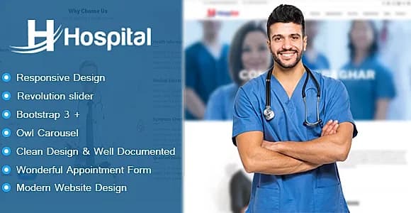 Hospital - Appointment and Management HTML Template