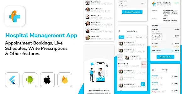 Hospital Management Mobile Application for Doctors & Patients - For HMS Single