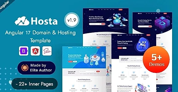 Hosta - Angular 17+ Domain & Hosting Services Template