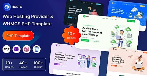 Hostc - Web Hosting Provider & WHMCS PHP Template