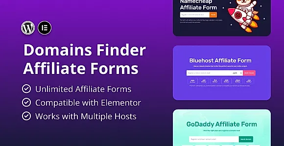 Hosting Domains Finder Affiliate Forms WordPress Plugin