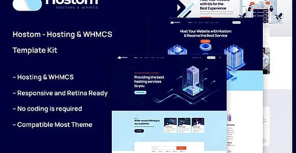 Hostom - Hosting & WHMCS Elementor Template Kit