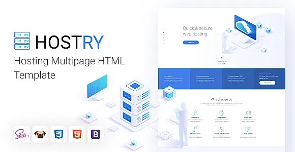 Hostry - Web Hosting Bootstrap 4 Template