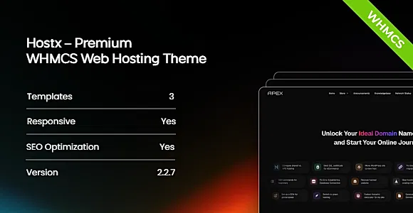 HostX - Premium WHMCS Theme