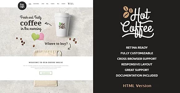 Hot Coffee | Cafe & Restaurant HTML Template