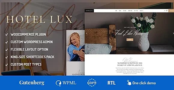 Hotel LUX WordPress Theme