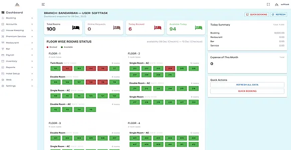 HOTEL MANAGEMENT SOFTWARE & WEBSITE