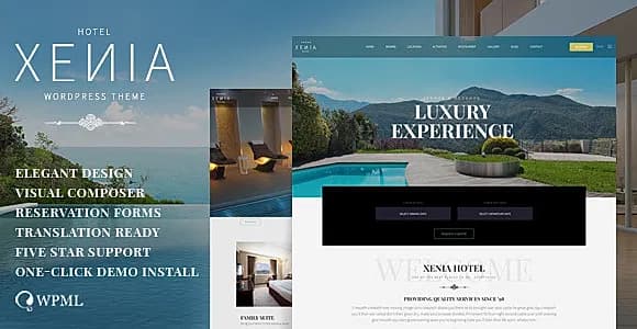 Hotel Xenia WordPress Theme