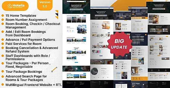 Hotelia - Hotel Booking Management Website