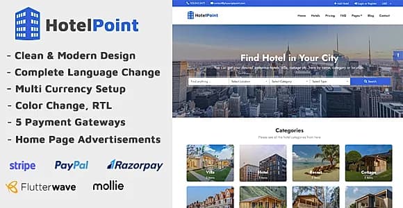 HotelPoint - Hotel Listing Directory