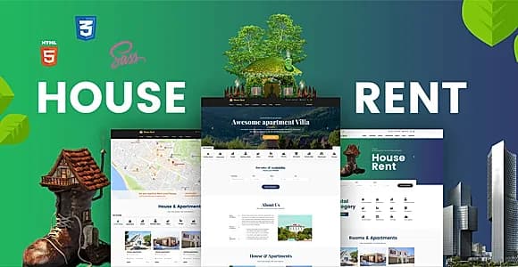 HouseRent - Multi Concept House, Apartment Rent HTML Template