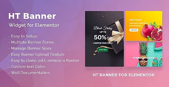 HT Banner for Elementor WordPress Plugin