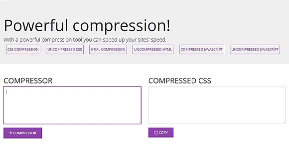 Html,Css, Js Compressor and Uncompressor Scripts