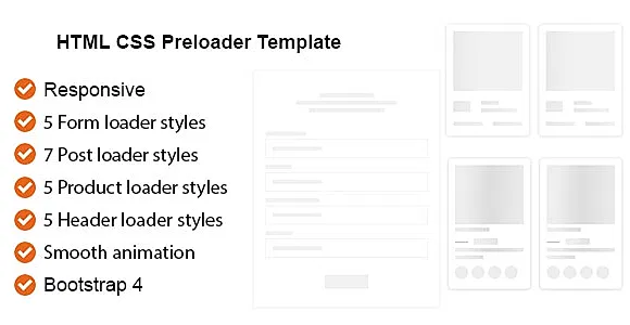 HTML CSS Preloader Animation Template