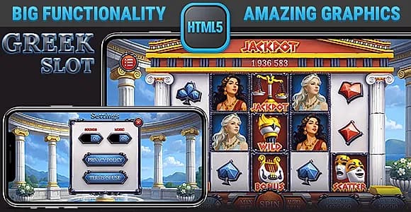 HTML Responsive Slot • Greek Slot Casino Game